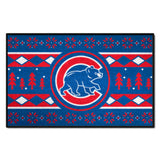 Chicago Cubs Holiday Sweater Starter Mat Accent Rug - 19in. x 30in.