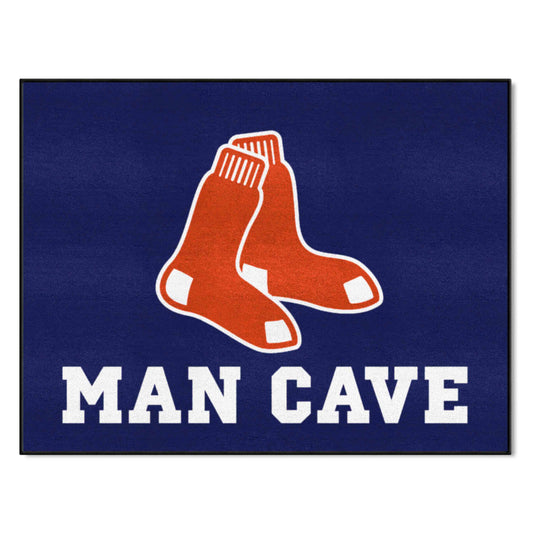 Boston Red Sox Man Cave All-Star Rug - 34 in. x 42.5 in. - Boston Red Sox