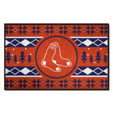 Boston Red Sox Holiday Sweater Starter Mat Accent Rug - 19in. x 30in.