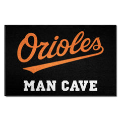 Baltimore Orioles Man Cave Starter Mat Accent Rug - 19in. x 30in. "Orioles" Logo - Baltimore Orioles