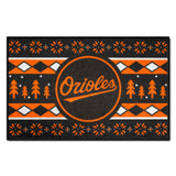 Baltimore Orioles Holiday Sweater Starter Mat Accent Rug - 19in. x 30in. "Orioles" Logo