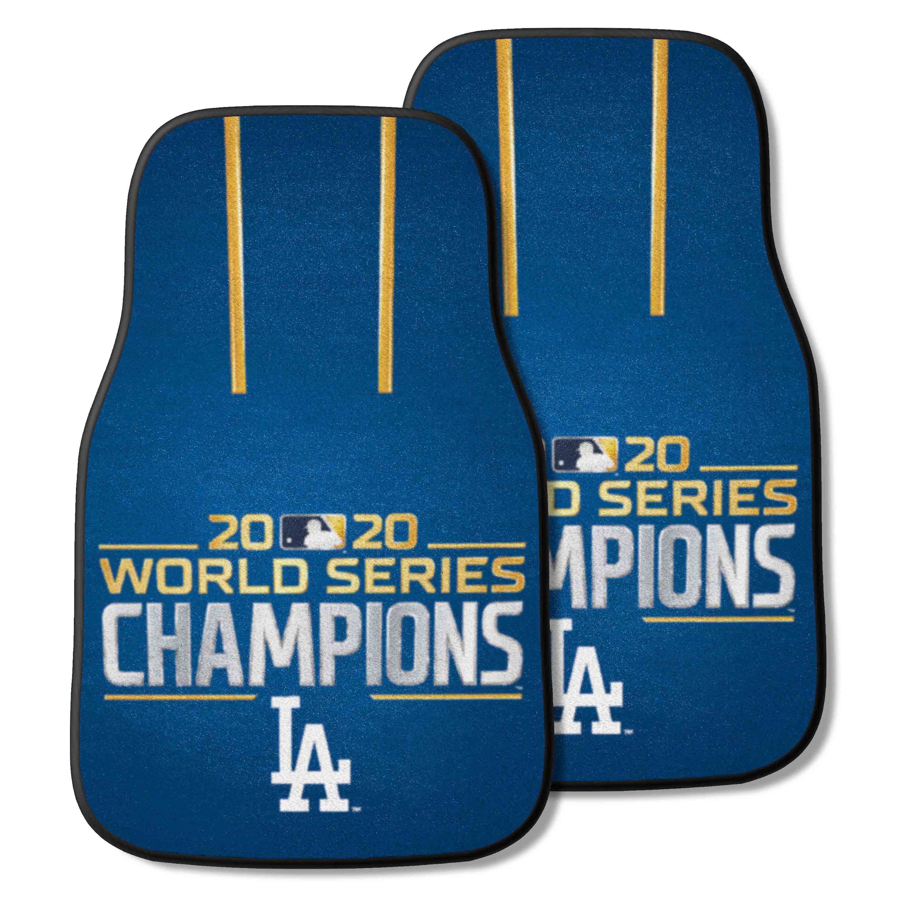 Los Angeles Dodgers 2020 MLB World Series Champions Front Carpet Car Mat Set - 2 Pieces