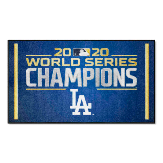 Los Angeles Dodgers 2020 MLB World Series Champions 3ft. x 5ft. Plush Area Rug