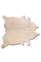 6' X 7' Off White Natural Cowhide Area Rug - Homeroots