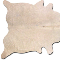 6' X 7' Off White Natural Cowhide Area Rug - Homeroots