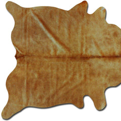 6' X 7' Golden Honey Exotic Cowhide Area Rug - Homeroots