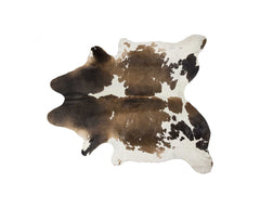 72" X 84" Taupe And White Cowhide - Rug