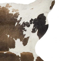 72" X 84" Taupe And White Cowhide - Rug