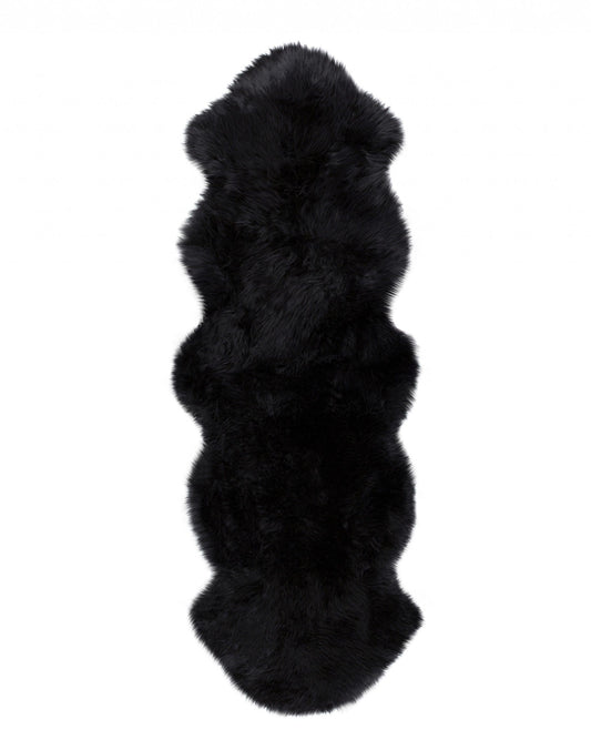 Black Animal Print Area Rug