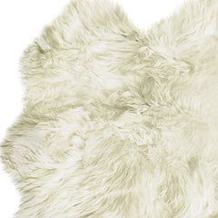 4' X 6' Natural Flokati Genuine Sheepskin Area Rug