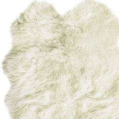 4' X 6' Natural Flokati Genuine Sheepskin Area Rug