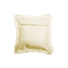 18" Natural Sheepskin Throw Pillow