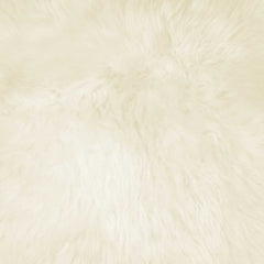 18" Natural Sheepskin Throw Pillow