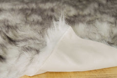 2' X 3' Gray Faux Sheepskin Shag Washable Area Rug