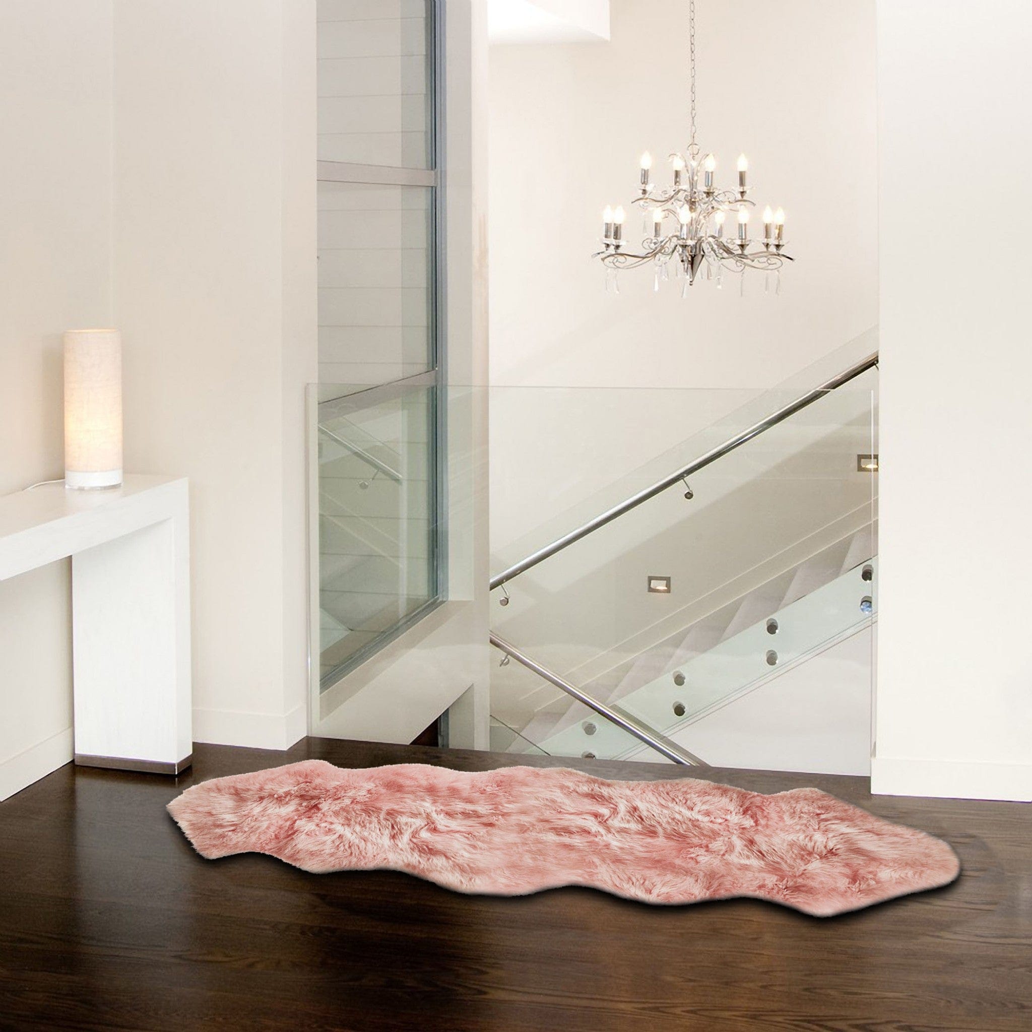 Pink Animal Print Area Rug