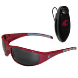 Washington St. Cougars Wrap Sunglass with Visor Clip