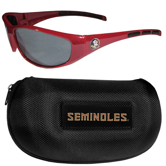 Juego de anteojos de sol y estuche envolventes Florida St. Seminoles