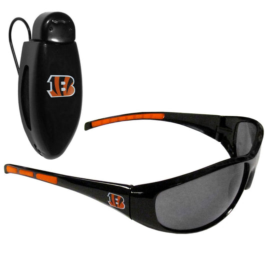 Anteojos de sol envolventes con clip para visera de los Cincinnati Bengals