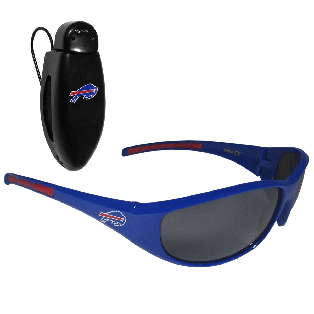 Anteojos de sol envolventes con clip para visera de los Buffalo Bills