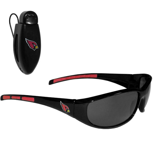 Arizona Cardinals Wrap Sunglass with Visor Clip