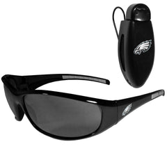 Philadelphia Eagles Wrap Sunglass with Visor Clip