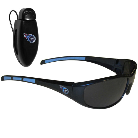 Tennessee Titans Wrap Sunglass with Visor Clip