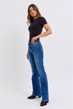 Judy Blue Full Size Run Mid-Rise Bootcut Jeans with Thermal Lining - Trendsi