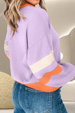 Color Block Long Sleeve Sweatshirt