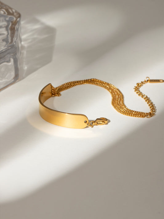 18K Gold-Plated Stainless Steel Bracelet