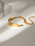 18K Gold-Plated Stainless Steel Bracelet - Trendsi