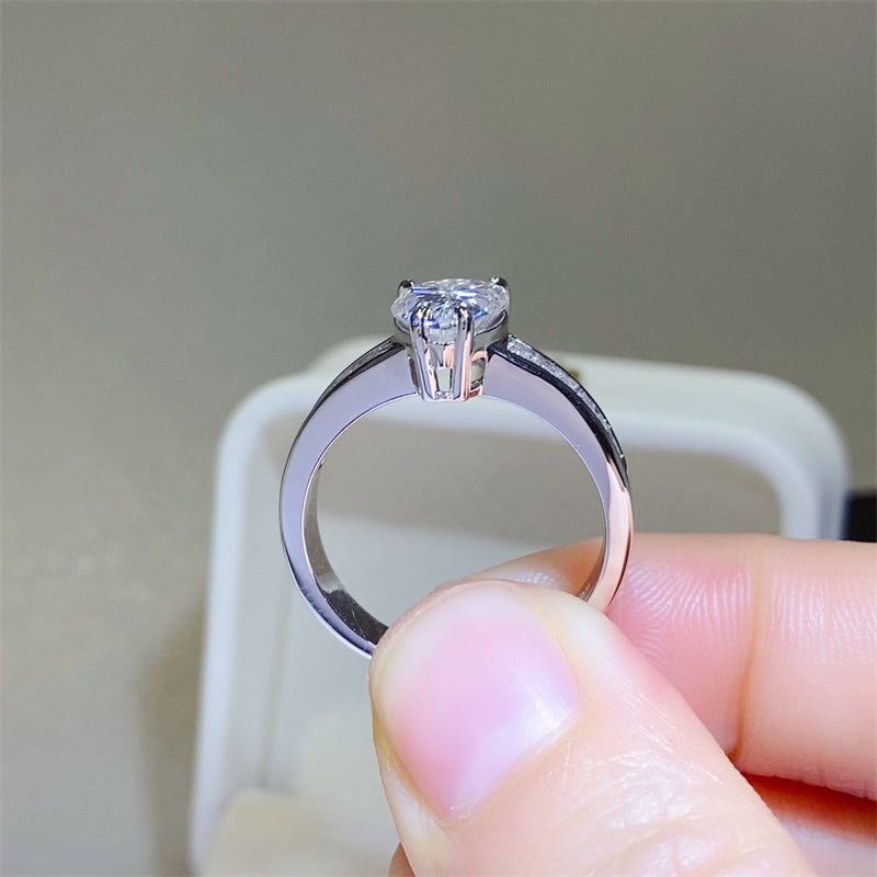 3 Carat Moissanite 925 Sterling Silver Ring Trendsi