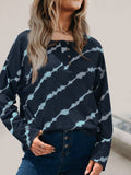 Striped Round Neck Long Sleeve T-Shirt - Trendsi