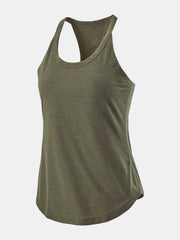 Scoop Neck Active Tank Trendsi