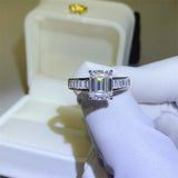 3 Carat Moissanite 925 Sterling Silver Ring - Flyclothing LLC