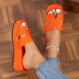 Open Toe Wedge Sandals Trendsi