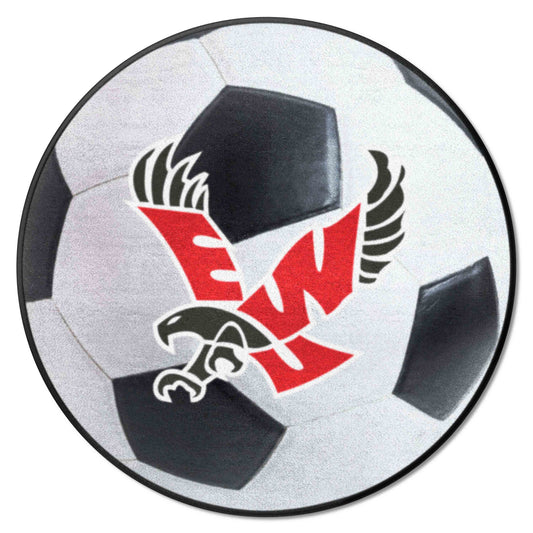 Eastern Washington Eagles Soccer Ball Rug - 27in. Diameter