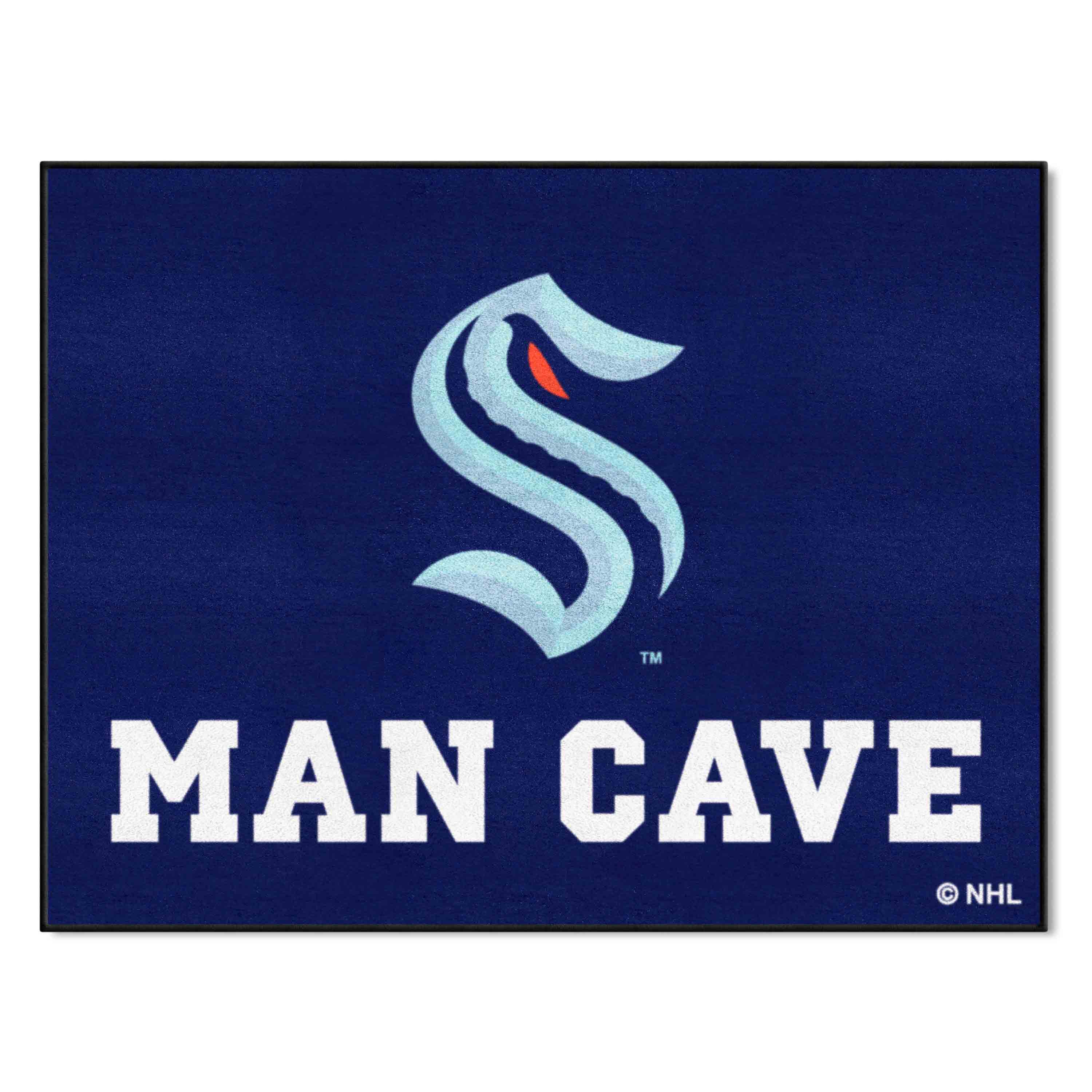 Seattle Kraken Man Cave All-Star Rug - 34 in. x 42.5 in.