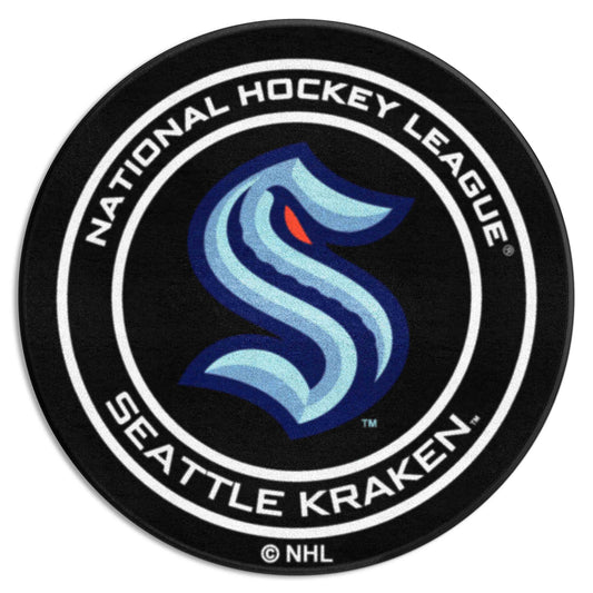 Seattle Kraken Hockey Puck Rug - 27in. Diameter