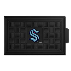 Seattle Kraken Heavy Duty Vinyl Medallion Door Mat - 19.5in. x 31in. - Seattle Kraken