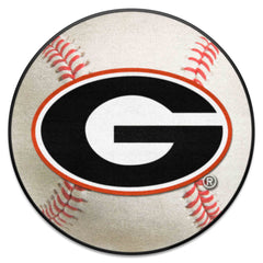 Georgia Bulldogs Baseball Rug - 27in. Diameter