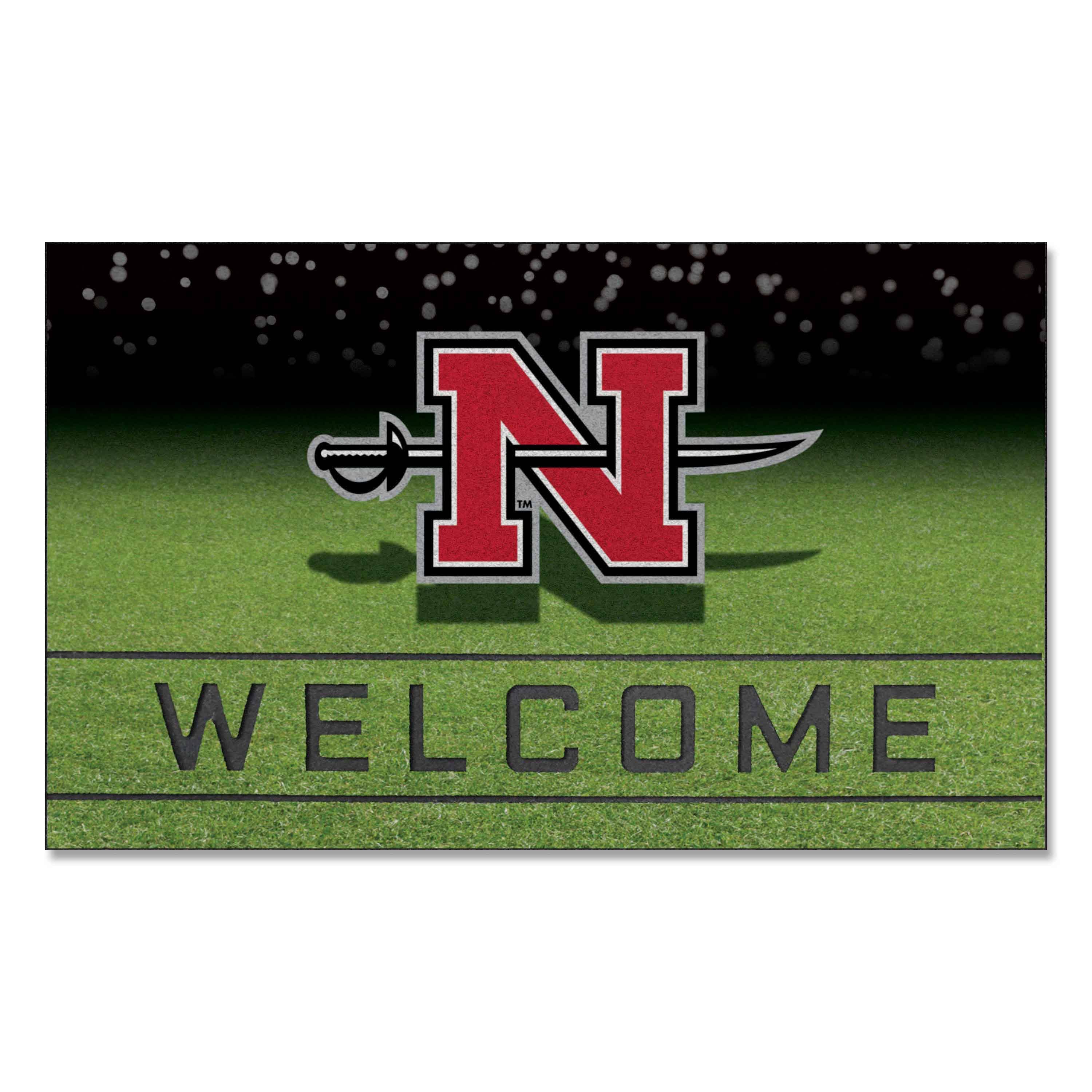 Nicholls State Colonels Rubber Door Mat - 18in. x 30in. - Nicholls State