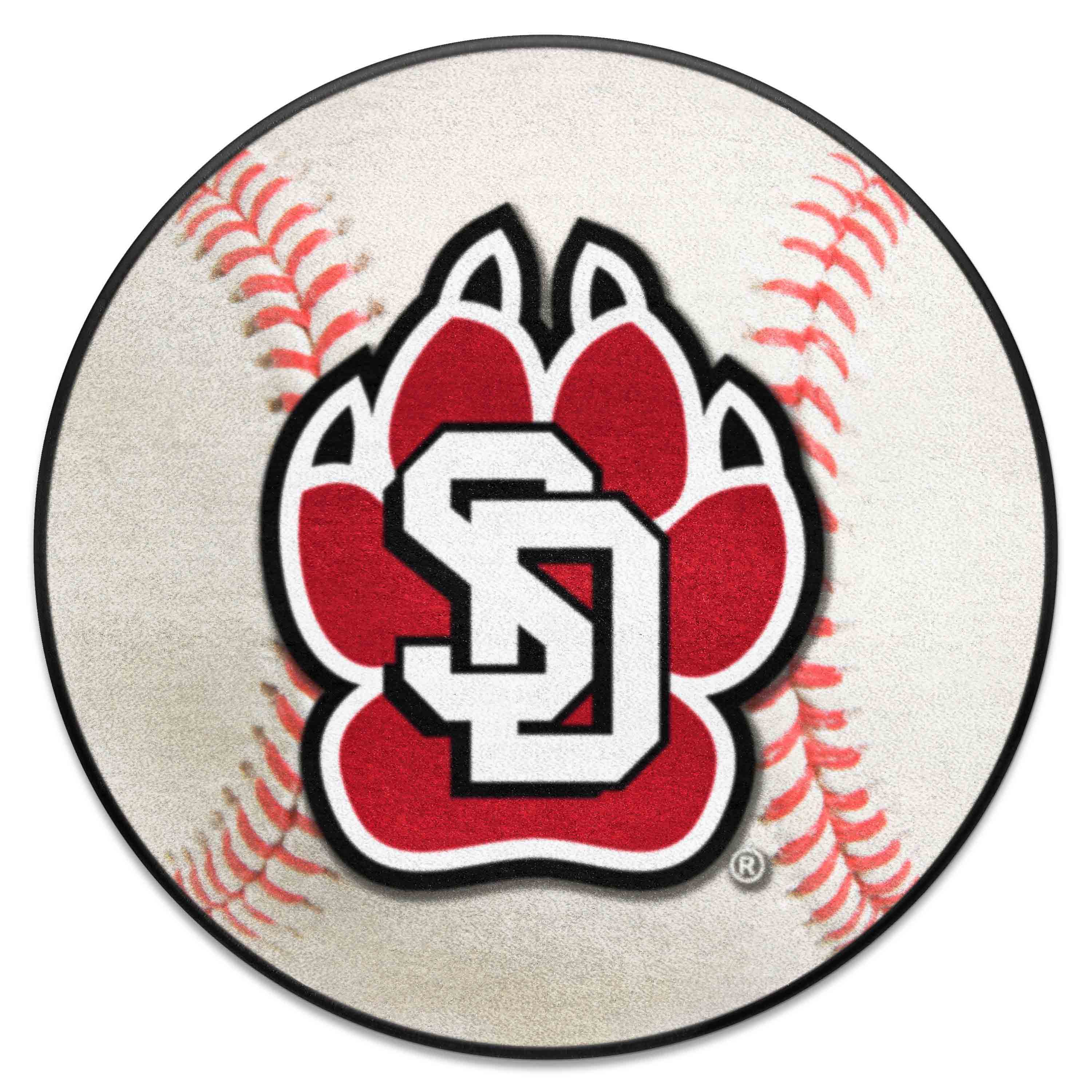 South Dakota Coyotes Baseball Rug - 27in. Diameter