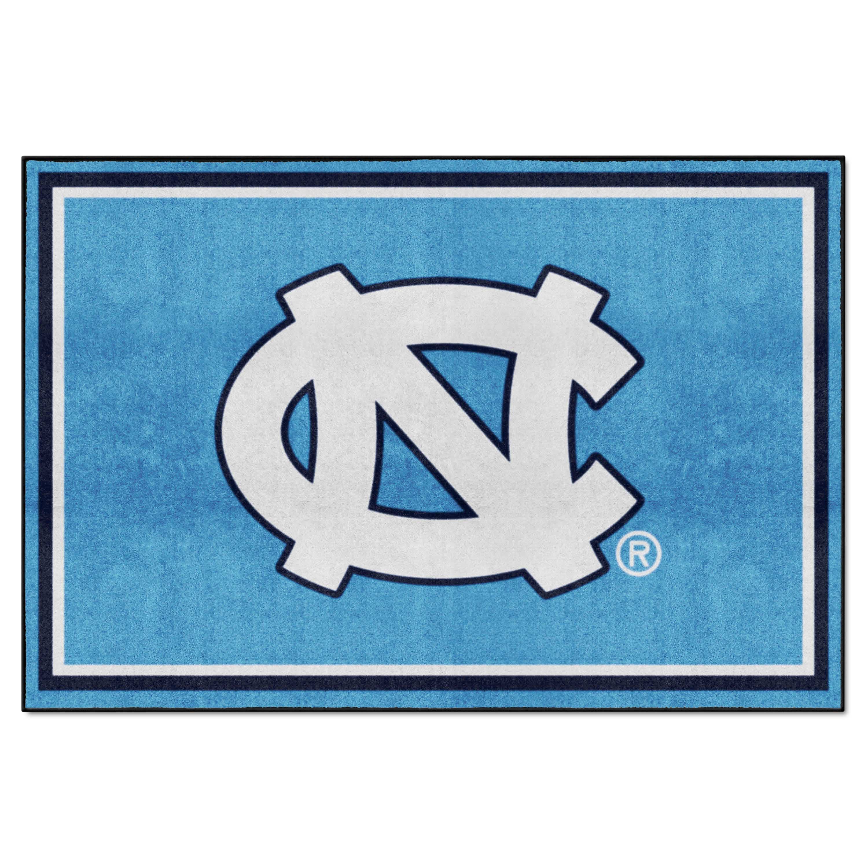 North Carolina Tar Heels 5ft. x 8 ft. Plush Area Rug - North Carolina