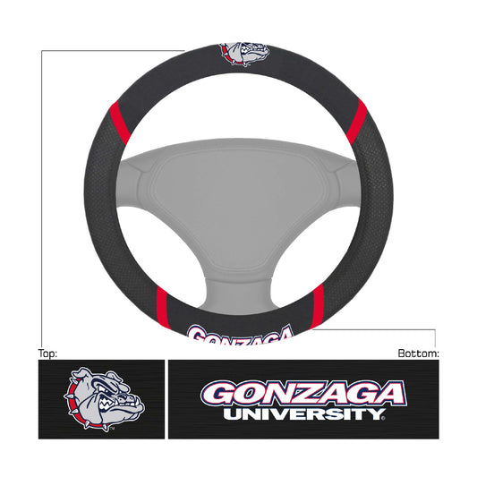 Gonzaga Bulldogs Embroidered Steering Wheel Cover - Gonzaga