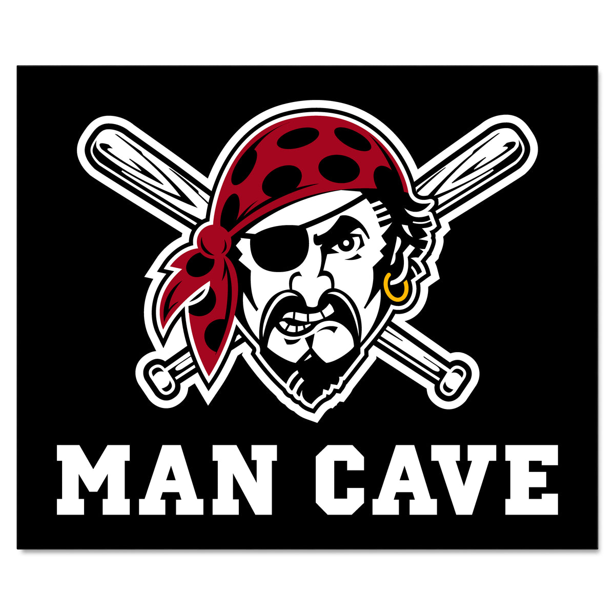 Pittsburgh Pirates Man Cave Tailgater Rug - 5ft. x 6ft.