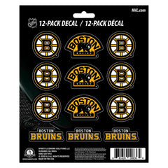 Boston Bruins 12 Count Mini Decal Sticker Pack - Boston Bruins