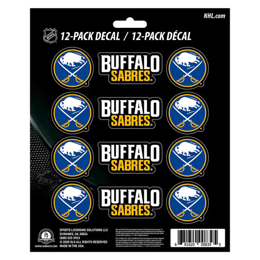 Buffalo Sabres 12 Count Mini Decal Sticker Pack - Buffalo Sabres