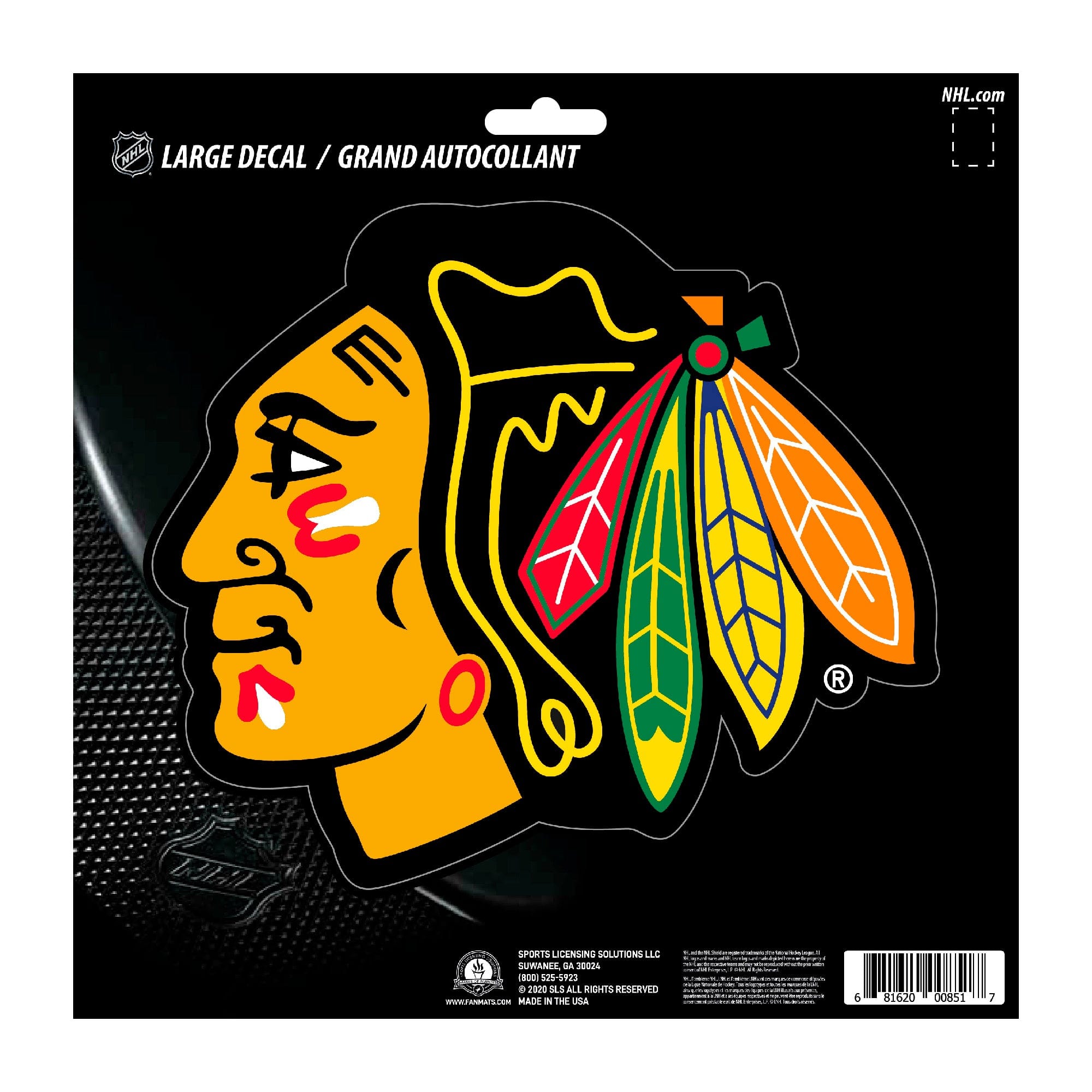 Chicago Blackhawks Large Decal Sticker - Chicago Blackhawks