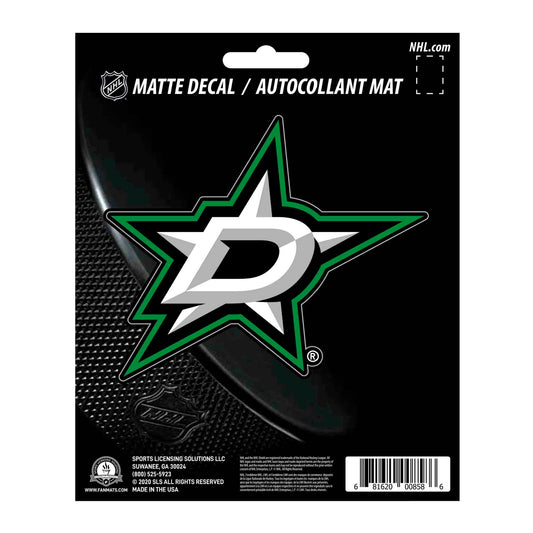 Dallas Stars Matte Decal Sticker