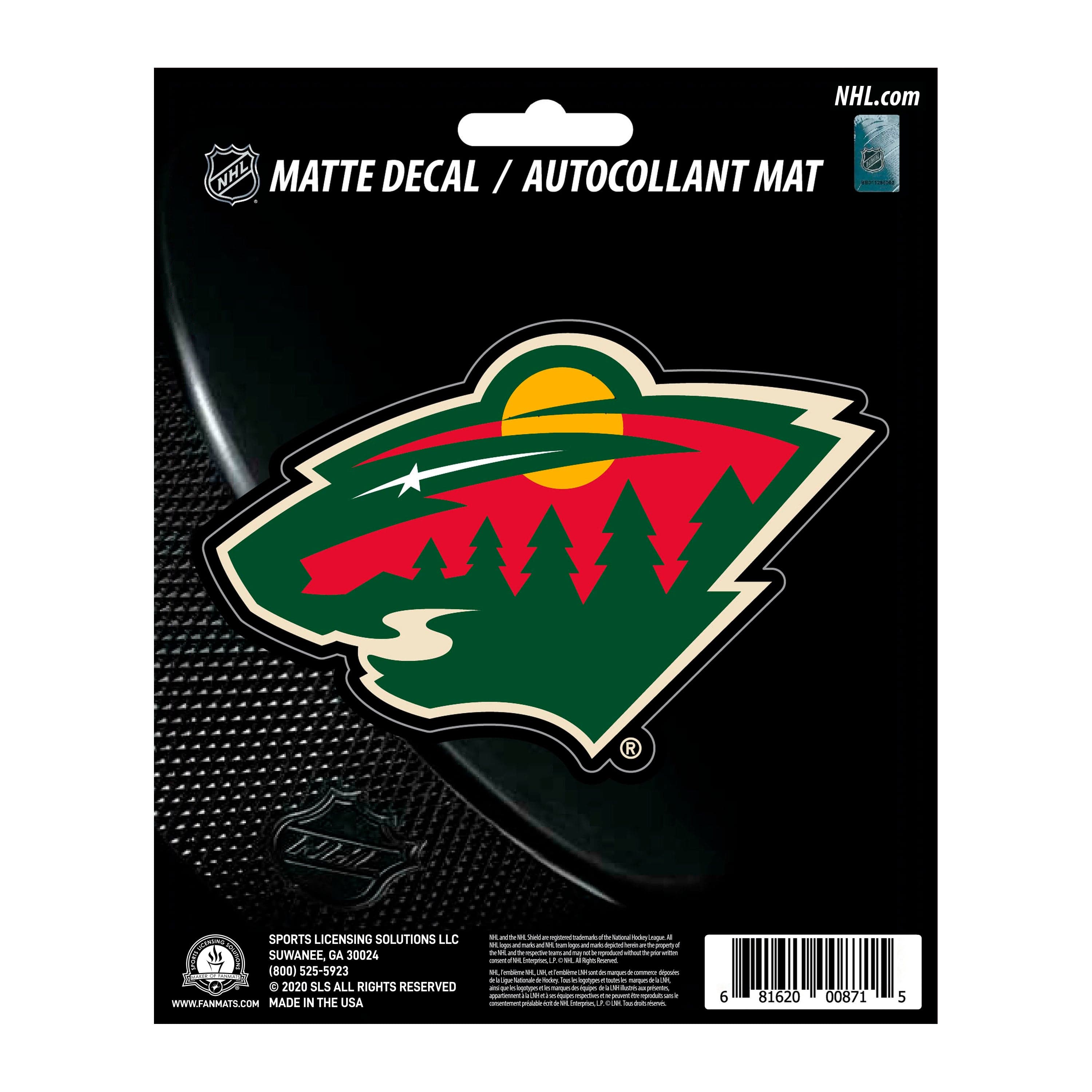 Minnesota Wild Matte Decal Sticker